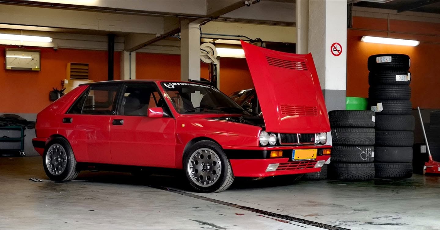 Lancia Delta Integrale à l'atelier